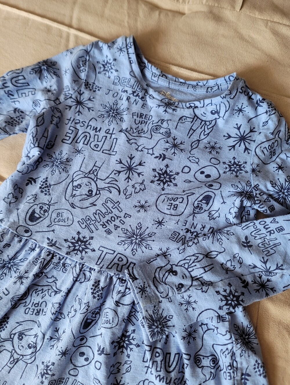 DISNEY Spotted Zebra Frozen Dress, Size S